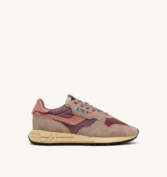 REELWIND LOW SNEAKERS IN NYLON SUEDE AND LEATHER COLOR ROSE AND DESERT SAND REELWIND LOW SNEAKERS IN NYLON SUEDE AND LEATHER COLOR ROSE AND DESERT SAND