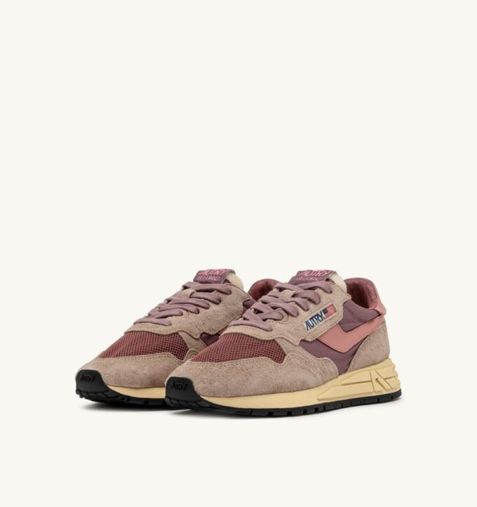REELWIND LOW SNEAKERS IN NYLON SUEDE AND LEATHER COLOR ROSE AND DESERT SAND REELWIND LOW SNEAKERS IN NYLON SUEDE AND LEATHER COLOR ROSE AND DESERT SAND