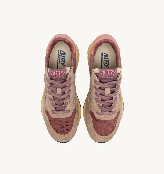 REELWIND LOW SNEAKERS IN NYLON SUEDE AND LEATHER COLOR ROSE AND DESERT SAND REELWIND LOW SNEAKERS IN NYLON SUEDE AND LEATHER COLOR ROSE AND DESERT SAND