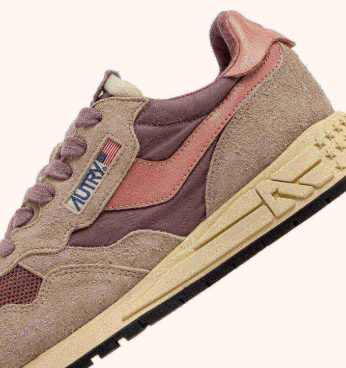 REELWIND LOW SNEAKERS IN NYLON SUEDE AND LEATHER COLOR ROSE AND DESERT SAND REELWIND LOW SNEAKERS IN NYLON SUEDE AND LEATHER COLOR ROSE AND DESERT SAND