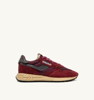 REELWIND LOW SNEAKERS IN NYLON SUEDE AND LEATHER COLOR ROUNGE AND CORDOVAN REELWIND LOW SNEAKERS IN NYLON SUEDE AND LEATHER COLOR ROUNGE AND CORDOVAN