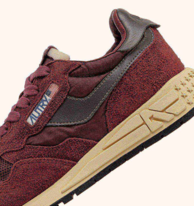 REELWIND LOW SNEAKERS IN NYLON SUEDE AND LEATHER COLOR ROUNGE AND CORDOVAN REELWIND LOW SNEAKERS IN NYLON SUEDE AND LEATHER COLOR ROUNGE AND CORDOVAN