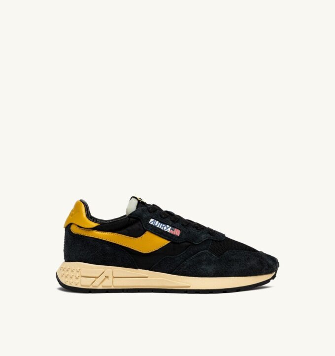 REELWIND LOW SNEAKERS IN NYLON SUEDE AND LEATHER COLOR YELLOW AND BLACK REELWIND LOW SNEAKERS IN NYLON SUEDE AND LEATHER COLOR YELLOW AND BLACK