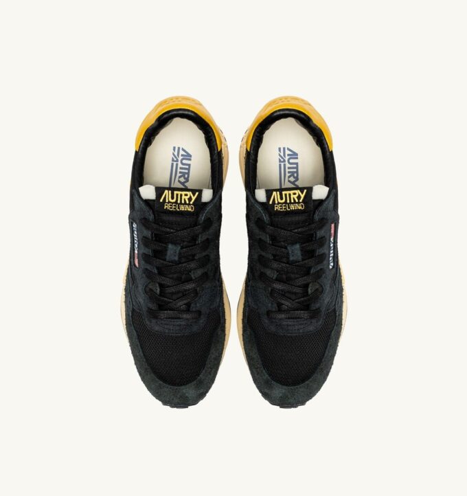 REELWIND LOW SNEAKERS IN NYLON SUEDE AND LEATHER COLOR YELLOW AND BLACK REELWIND LOW SNEAKERS IN NYLON SUEDE AND LEATHER COLOR YELLOW AND BLACK