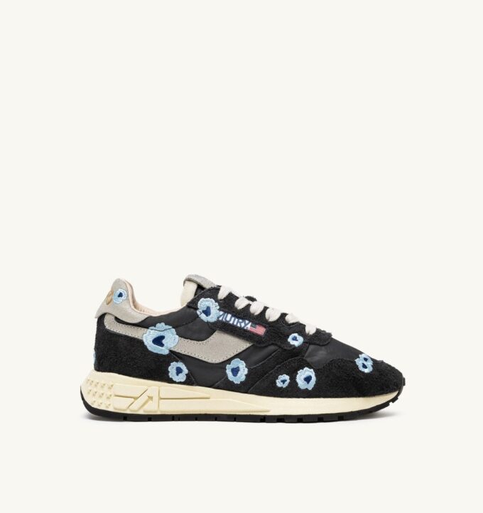 REELWIND LOW SNEAKERS IN PHAN AND CELESTIAL BLUE EMBROIDERY