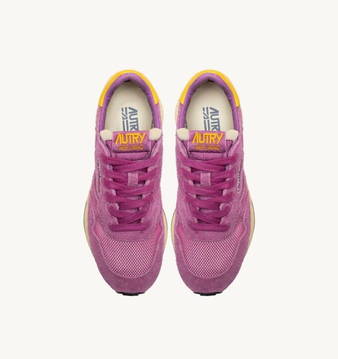 REELWIND LOW SNEAKERS IN ROSÈ SORBET AND CALENDULA SUEDE AND NYLON REELWIND LOW SNEAKERS IN ROSÈ SORBET AND CALENDULA SUEDE AND NYLON
