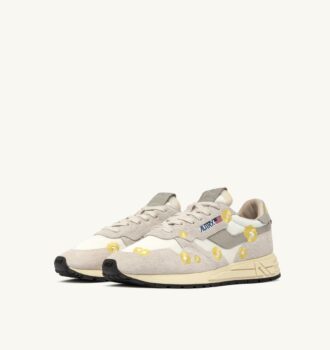 REELWIND LOW SNEAKERS IN WHITE AND BUTTERCUP EMBROIDERY REELWIND LOW SNEAKERS IN WHITE AND BUTTERCUP EMBROIDERY