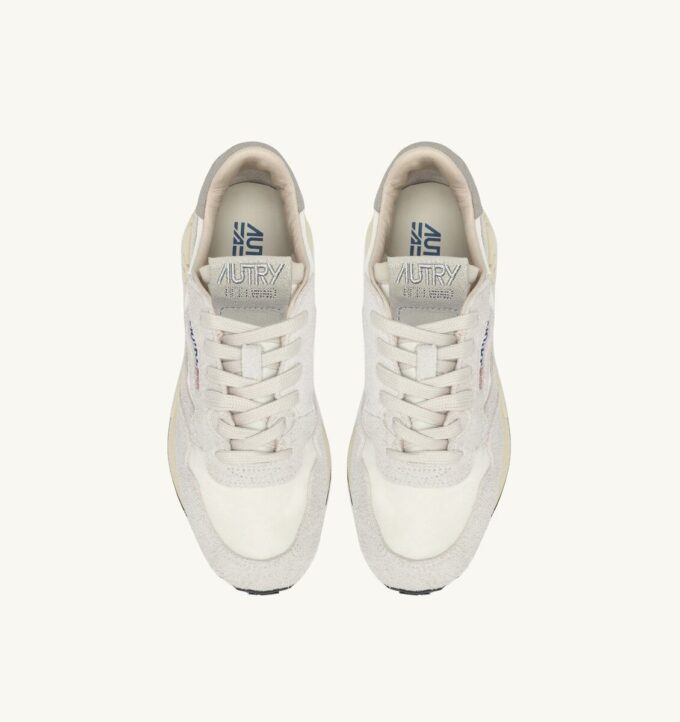 REELWIND LOW SNEAKERS IN BEIGE NYLON AND SUEDE
