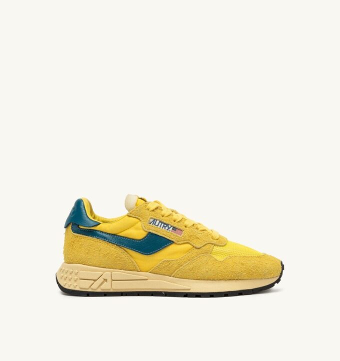 REELWIND LOW SNEAKERS IN YELLOW AND CORSAIR SUEDE AND NYLON REELWIND LOW SNEAKERS IN YELLOW AND CORSAIR SUEDE AND NYLON
