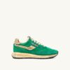 REELWIND SUPER VINTAGE SNEAKERS IN GREEN NYLON AND SUEDE REELWIND SUPER VINTAGE SNEAKERS IN GREEN NYLON AND SUEDE