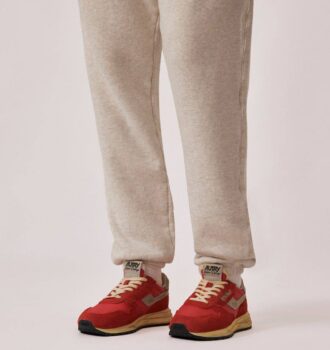 REELWIND SUPER VINTAGE SNEAKERS IN RED NYLON AND SUEDE