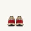 REELWIND SUPER VINTAGE SNEAKERS IN RED NYLON AND SUEDE