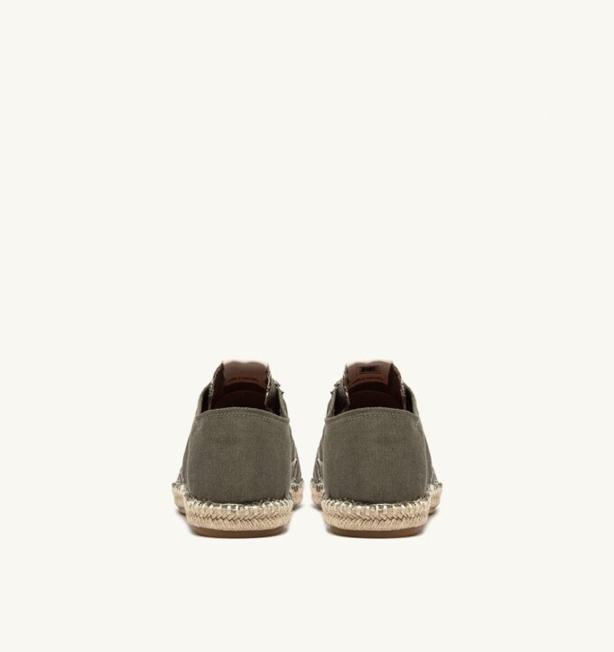 SANDY ESPADRILLES IN MILITARY CANVAS