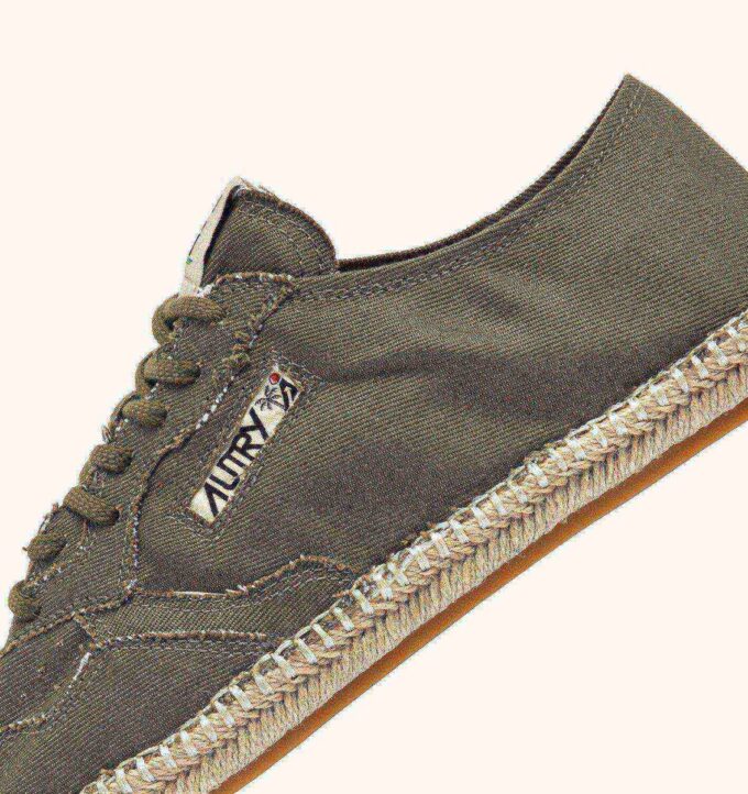 SANDY ESPADRILLES IN MILITARY CANVAS