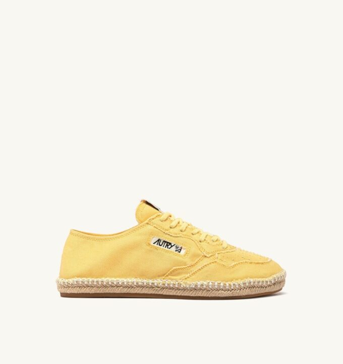 SANDY ESPADRILLES IN PASTEL YELLOW CANVAS SANDY ESPADRILLES IN PASTEL YELLOW CANVAS