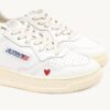 SNEAKERS MEDALIST ‘LOVE’ IN WHITE AND RED LEATHER