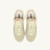 SNEAKERS WINDSPIN IN BUTTER WHITE SUEDE