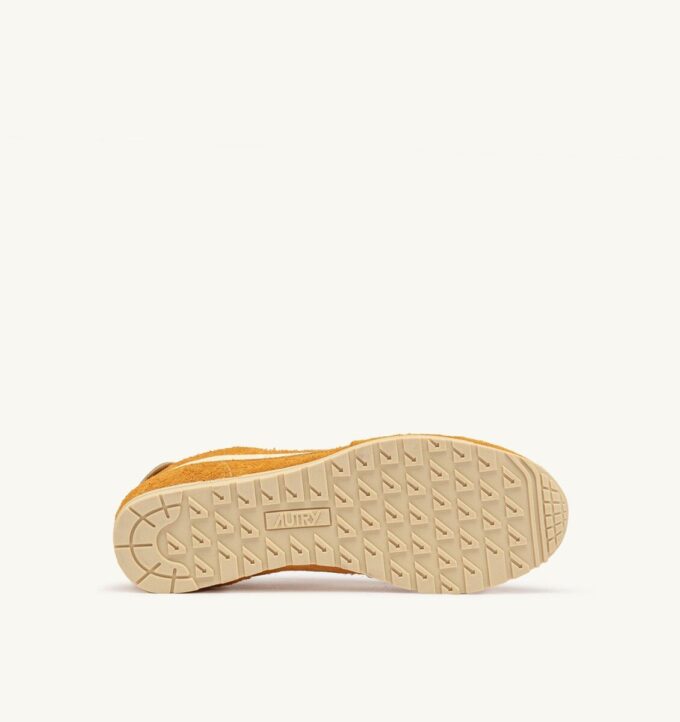 SNEAKERS WINDSPIN IN SUEDE AND LEATHER COLOR CADMIUM AND RUTABAGA