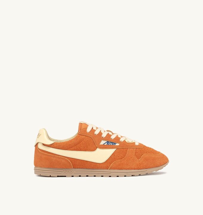 SNEAKERS WINDSPIN IN SUEDE AND LEATHER COLOR FANTA AND
