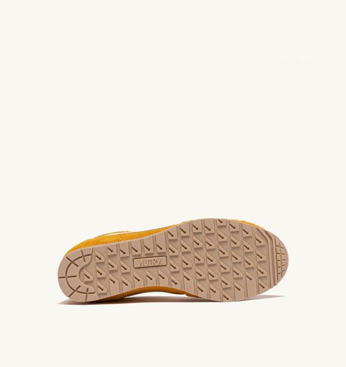 SNEAKERS WINDSPIN IN SUEDE AND LEATHER COLOR MINERAL YELLOW AND RUTABAGA