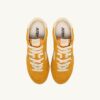SNEAKERS WINDSPIN IN SUEDE AND LEATHER COLOR MINERAL YELLOW AND RUTABAGA