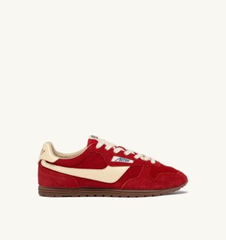 SNEAKERS WINDSPIN IN SUEDE AND LEATHER COLOR RUBY AND RUTABAGA