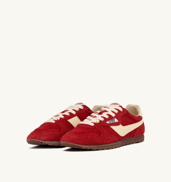 SNEAKERS WINDSPIN IN SUEDE AND LEATHER COLOR RUBY AND RUTABAGA SNEAKERS WINDSPIN IN SUEDE AND LEATHER COLOR RUBY AND RUTABAGA