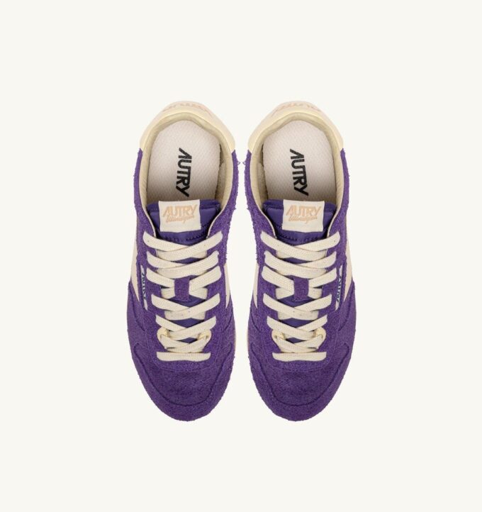 SNEAKERS WINDSPIN IN SUEDE AND LEATHER COLOR ULTRAVIOLET AND RUTABAGA