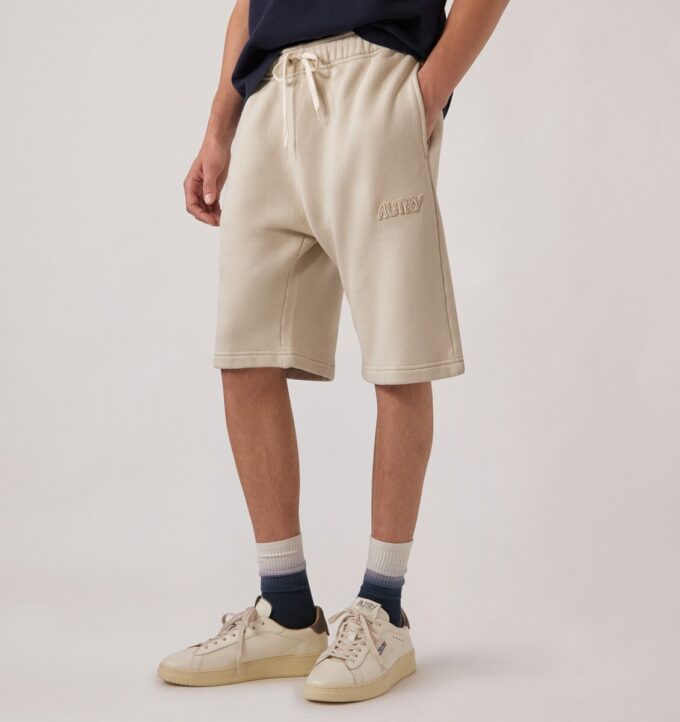 TONAL LOGO SWEATSHORTS MAN