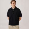 TONAL LOGO WAFFLE POLO MAN TONAL LOGO WAFFLE POLO MAN
