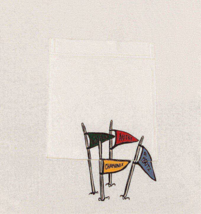 UNISEX FLAGS POCKET GRAPHIC TEE UNISEX FLAGS POCKET GRAPHIC TEE