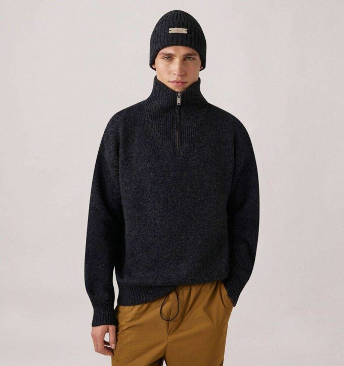 UNISEX KNIT MOULINE’ JACKET