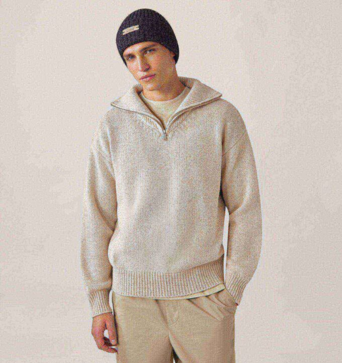 UNISEX KNIT MOULINE’ JACKET UNISEX KNIT MOULINE’ JACKET