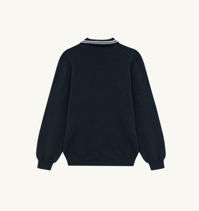 UNISEX KNIT WOOL POLO