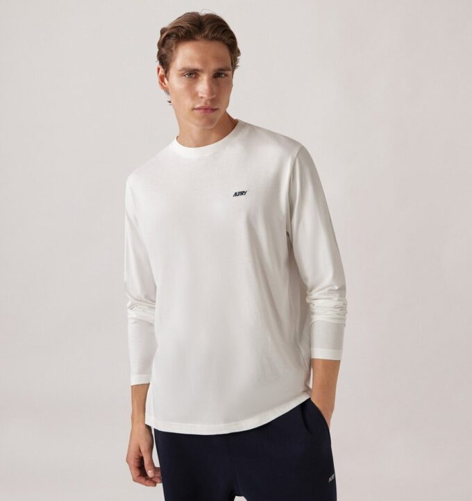 UNISEX LONG-SLEEVE EMBROIDERED AUTRY LOGO TEE