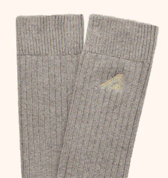 UNISEX RIBBED EMBROIDERED LOGO SOCK