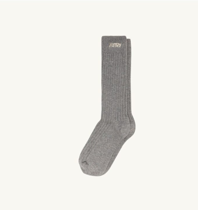 UNISEX RIBBED SOCKS WITH EMBROIDERED LOGO UNISEX RIBBED SOCKS WITH EMBROIDERED LOGO