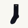 UNISEX RIBBED SOCKS WITH EMBROIDERED LOGO UNISEX RIBBED SOCKS WITH EMBROIDERED LOGO
