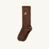 UNISEX SOCKS IN BROWN KNITTED COTTON UNISEX SOCKS IN BROWN KNITTED COTTON