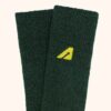 UNISEX SOCKS IN GREEN KNITTED COTTON