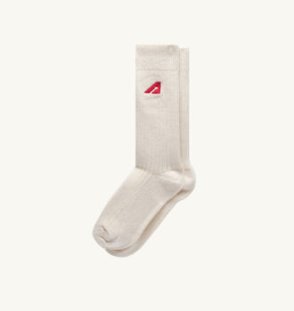 UNISEX SOCKS IN WHITE KNITTED COTTON