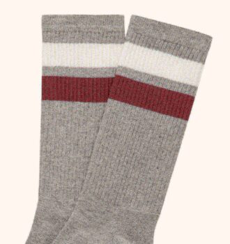 UNISEX STRIPED JACQUARD LOGO SOCK