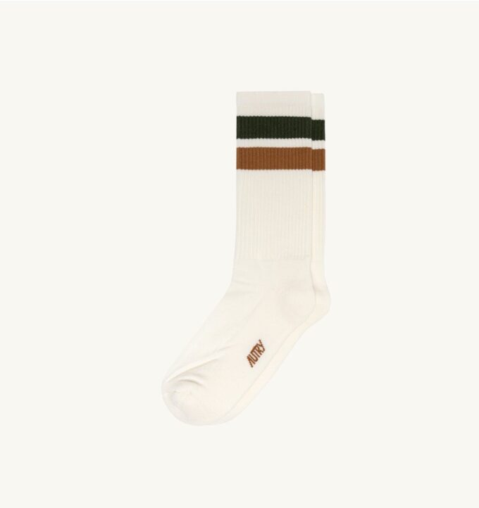 UNISEX STRIPED JACQUARD LOGO SOCKS UNISEX STRIPED JACQUARD LOGO SOCKS