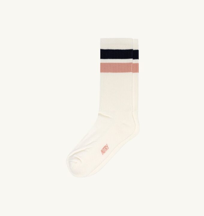 UNISEX STRIPED JACQUARD LOGO SOCKS UNISEX STRIPED JACQUARD LOGO SOCKS
