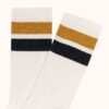 UNISEX STRIPED JACQUARD LOGO SOCKS UNISEX STRIPED JACQUARD LOGO SOCKS
