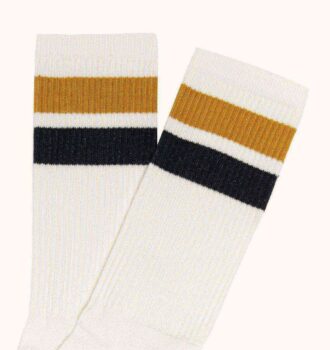UNISEX STRIPED JACQUARD LOGO SOCKS