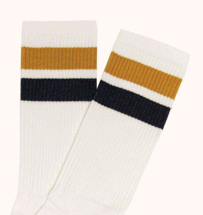 UNISEX STRIPED JACQUARD LOGO SOCKS UNISEX STRIPED JACQUARD LOGO SOCKS