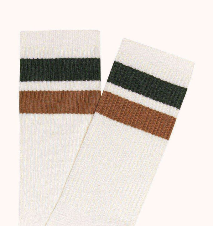 UNISEX STRIPED JACQUARD LOGO SOCKS UNISEX STRIPED JACQUARD LOGO SOCKS
