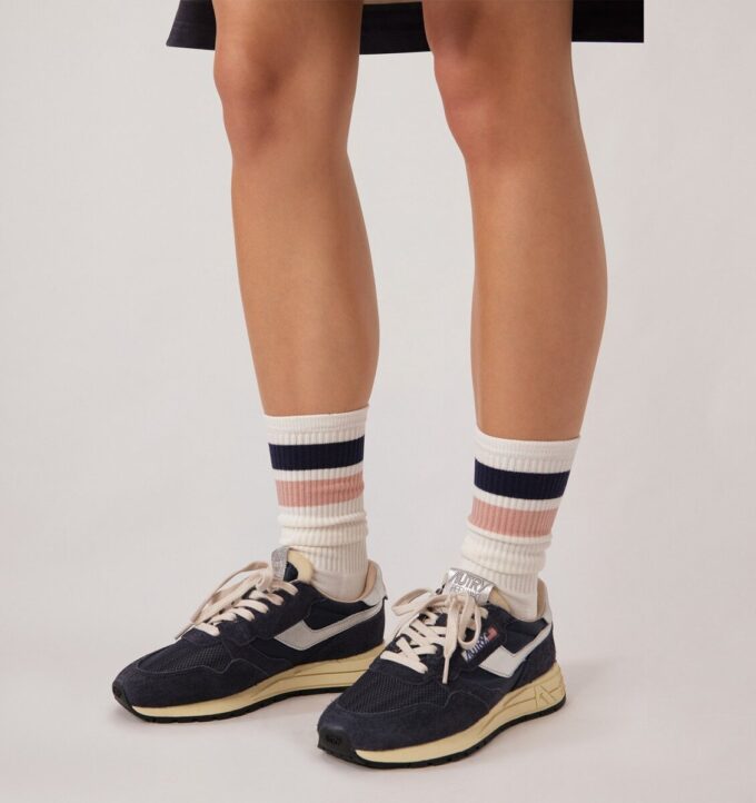 UNISEX STRIPED JACQUARD LOGO SOCKS UNISEX STRIPED JACQUARD LOGO SOCKS