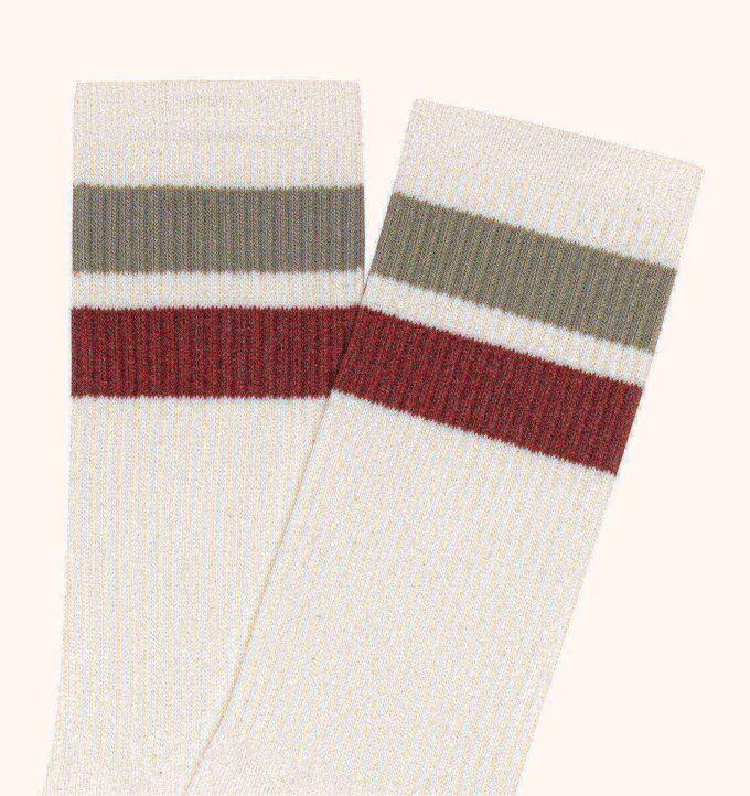 UNISEX STRIPED JACQUARD LOGO SOCKS
